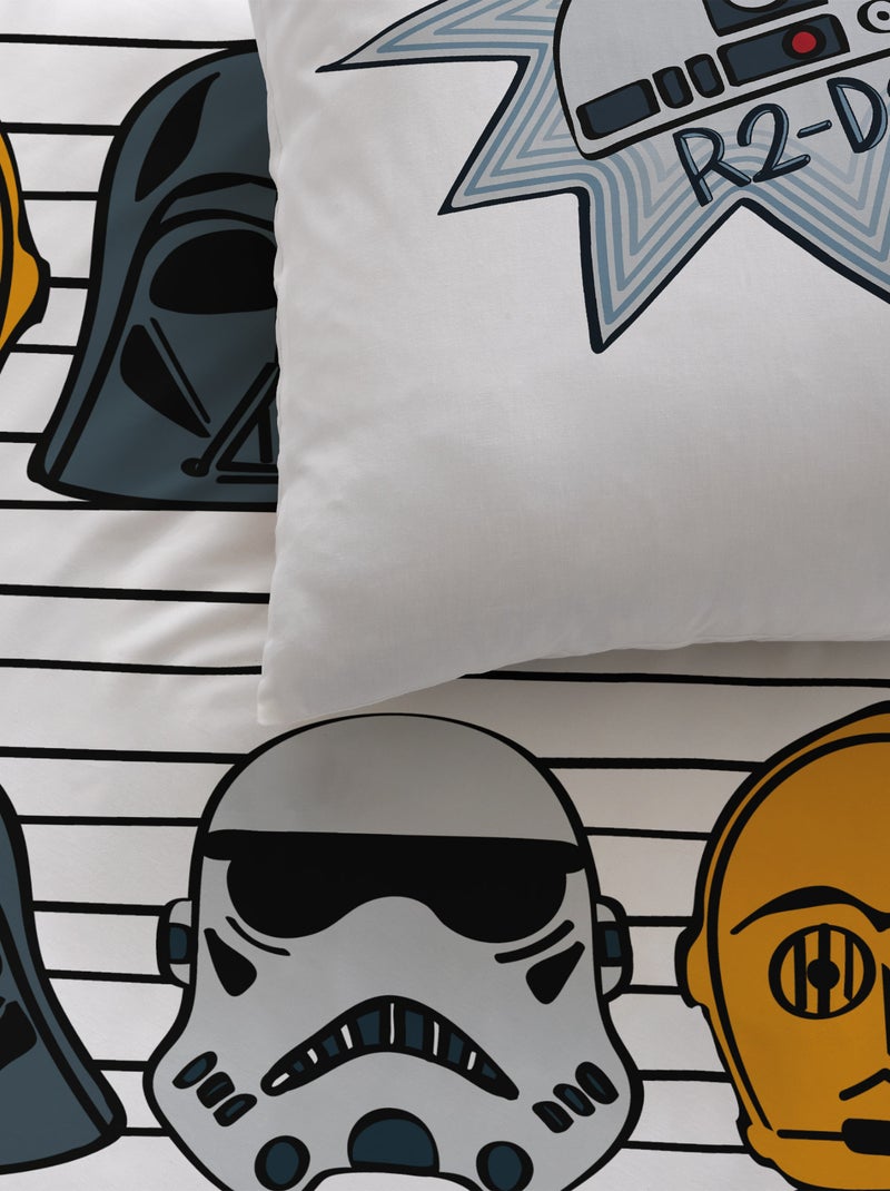 Parure de lit imprimée 100% coton, STAR WARS HOME PORTRAITS Blanc - Kiabi
