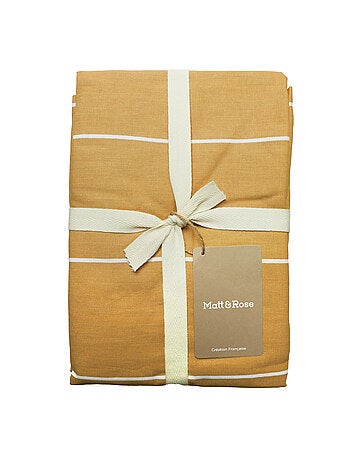 Parure de lit imprimée 100% coton, STRIPES