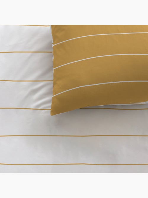 Parure de lit imprimée 100% coton, STRIPES - Kiabi Parure de lit imprimée 100% coton, STRIPES - Kiabi