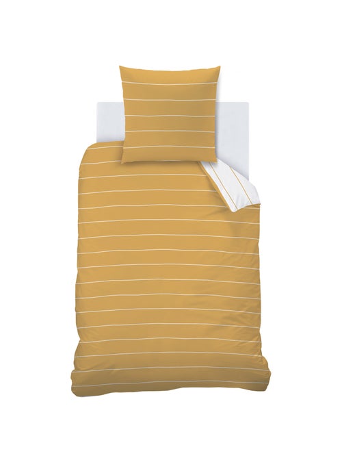 Parure de lit imprimée 100% coton, STRIPES - Kiabi Parure de lit imprimée 100% coton, STRIPES - Kiabi