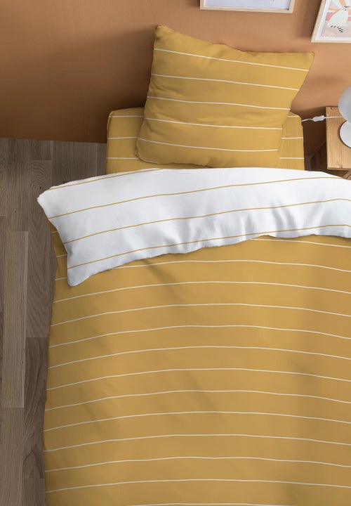 Parure de lit imprimée 100% coton, STRIPES - Kiabi