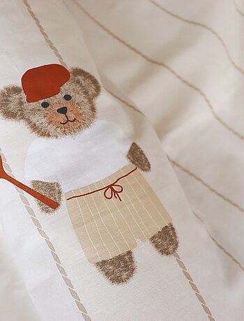 Parure de lit imprimée 100% coton, TEDDY BEAR