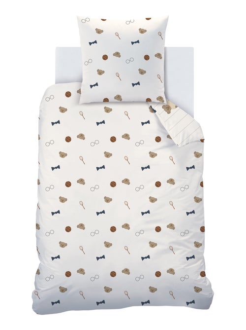 Parure de lit imprimée 100% coton, TEDDY BEAR - Kiabi
