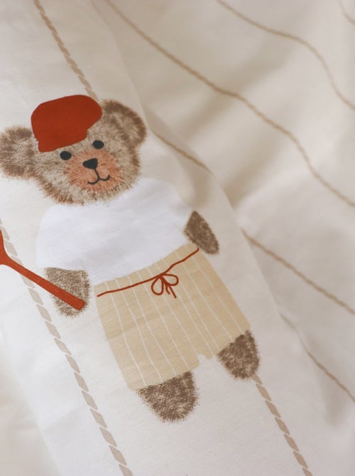 Parure de lit imprimée 100% coton, TEDDY BEAR - Kiabi