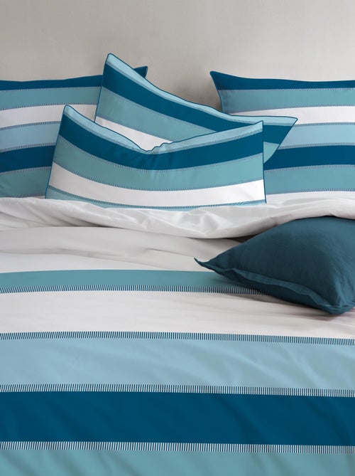 Parure de lit imprimée 100% coton, TENDANCE OCÉANE - Kiabi
