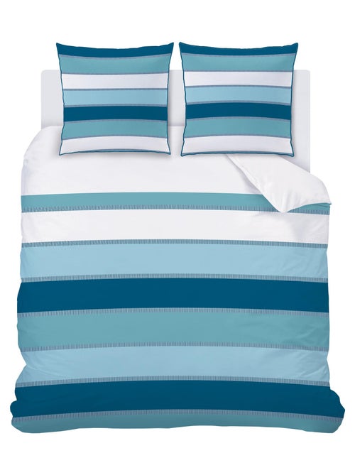 Parure de lit imprimée 100% coton, TENDANCE OCÉANE - Kiabi