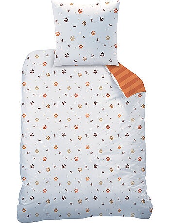 Parure de lit imprimée 100% coton, TIGRI