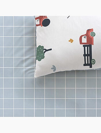 Parure de lit imprimée 100% coton, TOUR À LA FERME