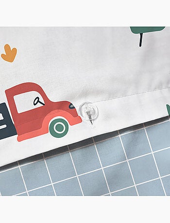 Parure de lit imprimée 100% coton, TOUR À LA FERME