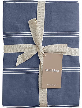 Parure de lit imprimée 100% coton, urban stripes