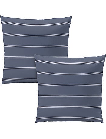 Parure de lit imprimée 100% coton, urban stripes