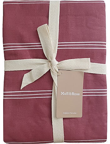 Parure de lit imprimée 100% coton, urban stripes