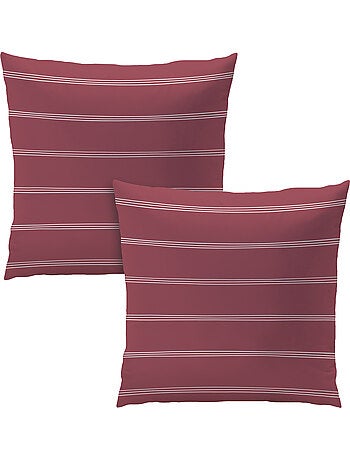 Parure de lit imprimée 100% coton, urban stripes