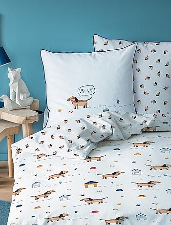 Parure de lit imprimée 100% coton, WAF WAF