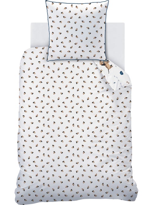 Parure de lit imprimée 100% coton, WAF WAF - Kiabi