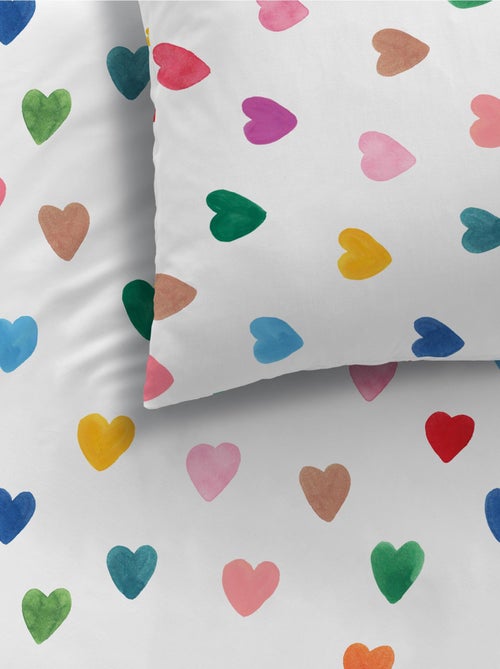 Parure de lit imprimée 100% coton, WEE BLUE BELL AMOUR - Kiabi