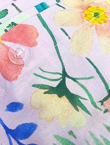 Parure de lit imprimée 100% coton, WEE BLUE BELL JARDIN SECRET