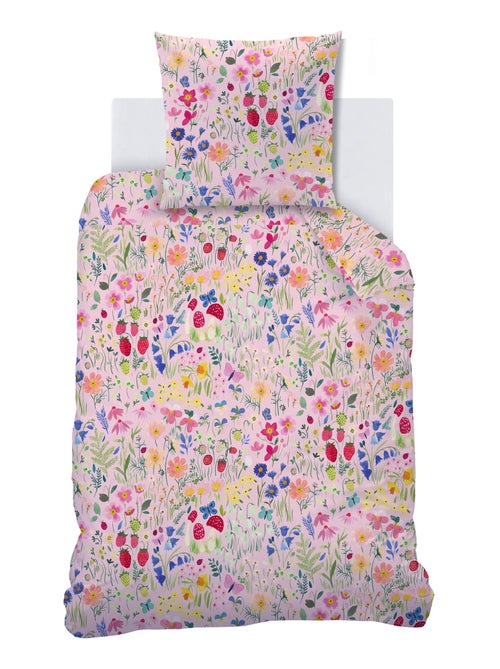 Parure de lit imprimée 100% coton, WEE BLUE BELL JARDIN SECRET - Kiabi