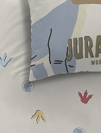 Parure de lit imprimée dinosaures 100% coton, JURASSIC WORLD SICJU