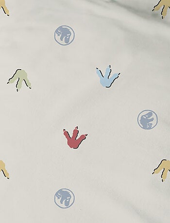 Parure de lit imprimée dinosaures 100% coton, JURASSIC WORLD SICJU
