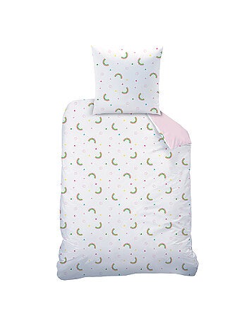 Parure de lit imprimée + drap housse 100% coton, GABBY ET LA MAISON MAGIQUE GARDEN