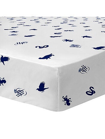 Parure de lit imprimée + drap housse 100% coton, HARRY POTTER BLASON