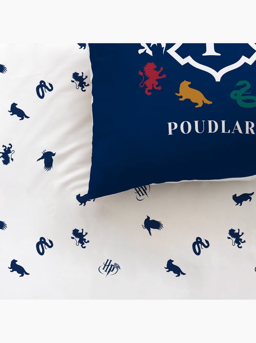 Parure de lit imprimée + drap housse 100% coton, HARRY POTTER BLASON - Kiabi