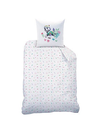 Parure de lit imprimée + drap housse 100% coton, PAT PATROUILLE PARADISE