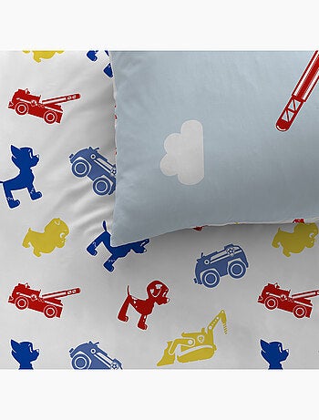 Parure de lit imprimée + drap housse 100% coton, PAT PATROUILLE PATBOY