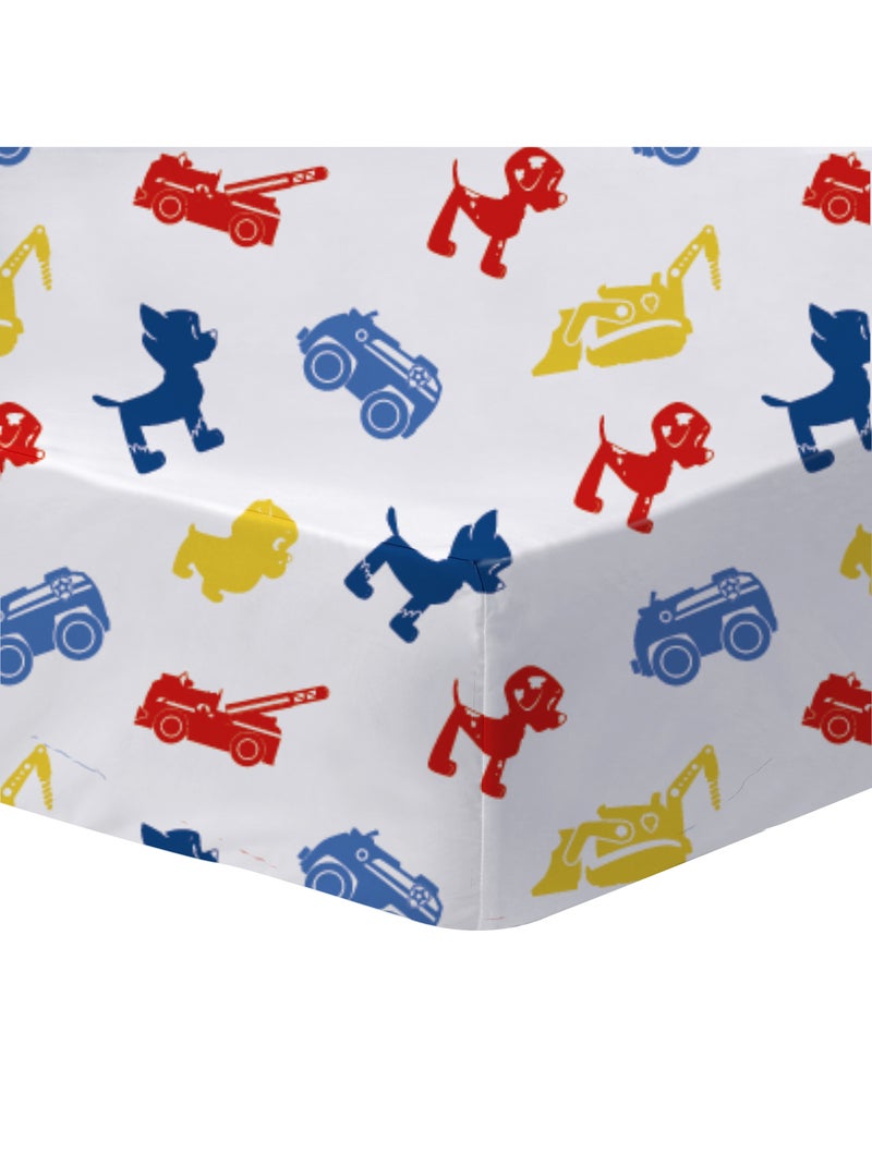 Parure de lit imprimée + drap housse 100% coton, PAT PATROUILLE PATBOY Bleu - Kiabi