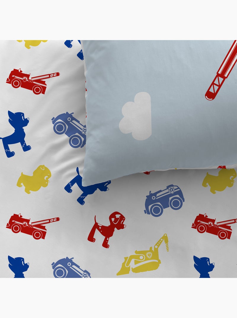 Parure de lit imprimée + drap housse 100% coton, PAT PATROUILLE PATBOY Bleu - Kiabi