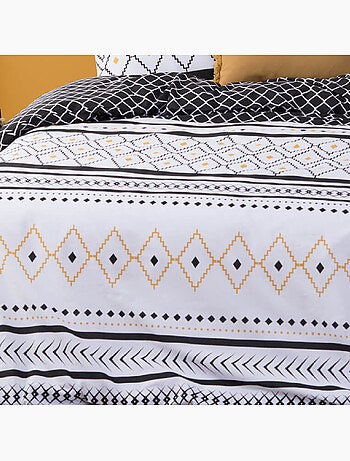 Parure de lit imprimée en percale ETNISS