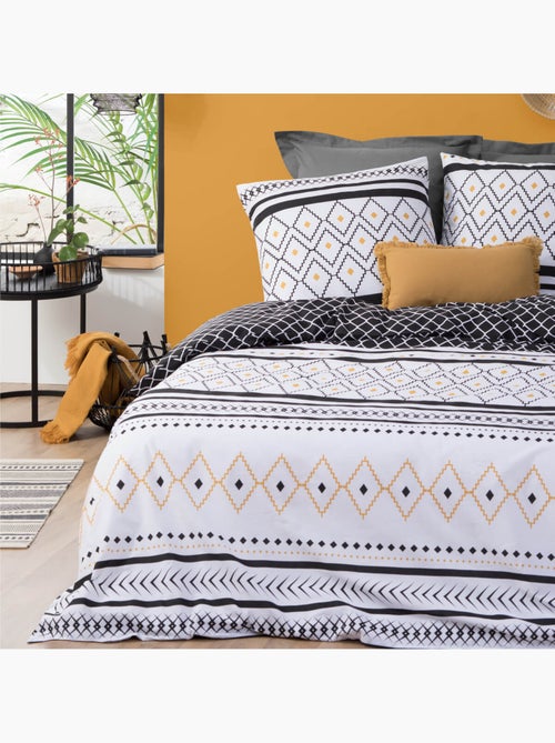 Parure de lit imprimée en percale ETNISS - Kiabi Parure de lit imprimée en percale ETNISS - Kiabi