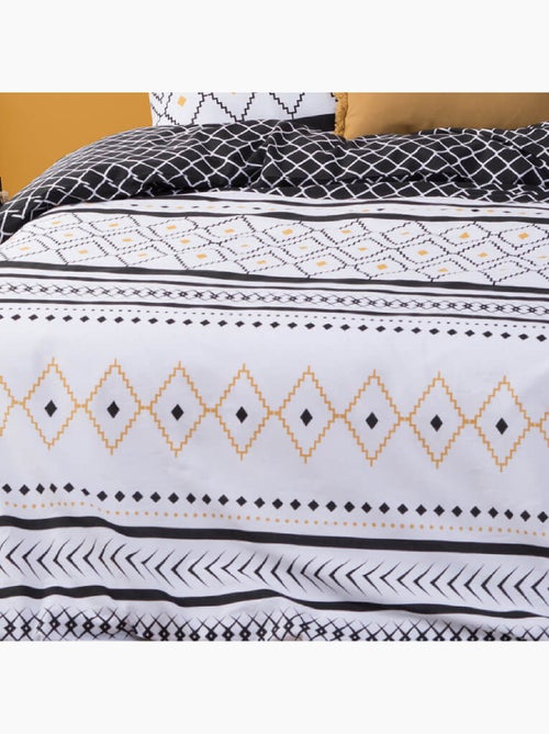 Parure de lit imprimée en percale ETNISS - Kiabi Parure de lit imprimée en percale ETNISS - Kiabi