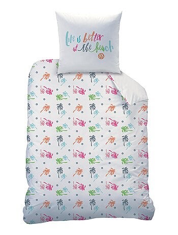 Parure de lit imprimée en polycoton, VOLKSWAGEN PARADISE