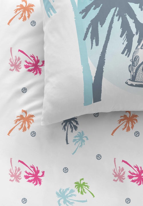 Parure de lit imprimée en polycoton, VOLKSWAGEN PARADISE - Kiabi