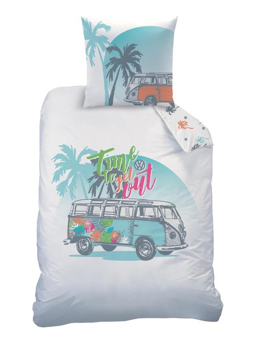 Parure de lit imprimée en polycoton, VOLKSWAGEN PARADISE - Kiabi