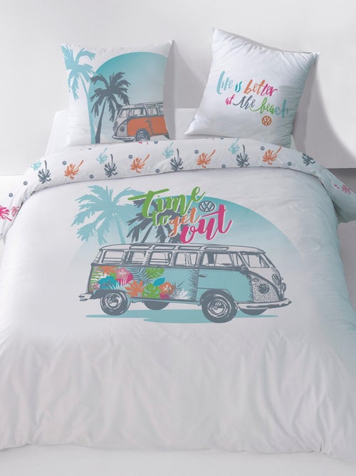 Parure de lit imprimée en polycoton, VOLKSWAGEN PARADISE - Kiabi