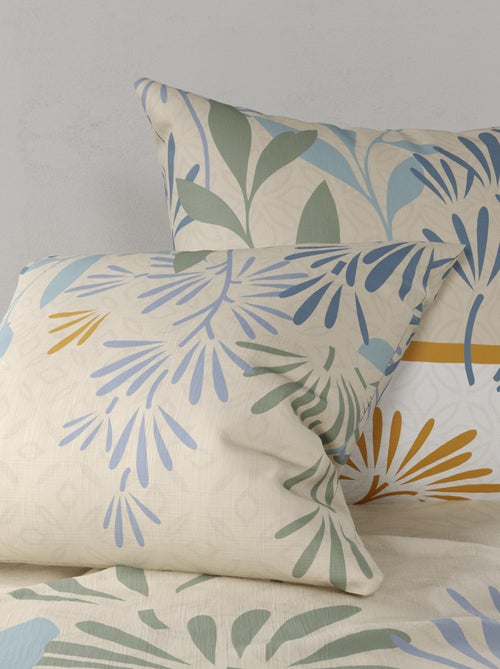 Parure de lit imprimée housse de couette + 2 taies - 2 personnes - Kiabi