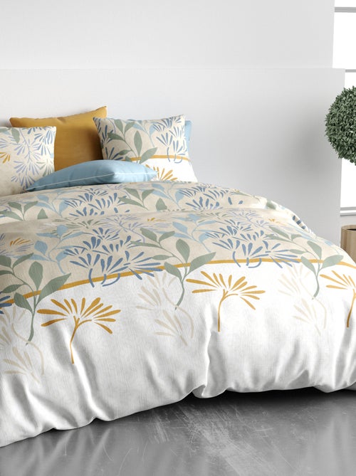 Parure de lit imprimée housse de couette + 2 taies - 2 personnes - Kiabi