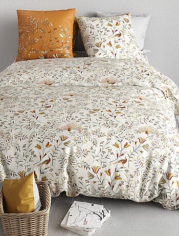 Parure de lit imprimée housse de couette + 2 taies - 2 personnes