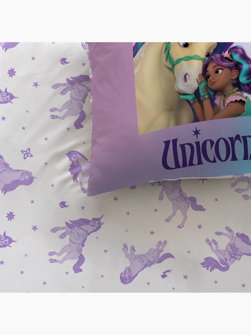 Parure de lit imprimée, L'ÉCOLE DES LICORNES, UNICORN ACADEMY STARS - Kiabi