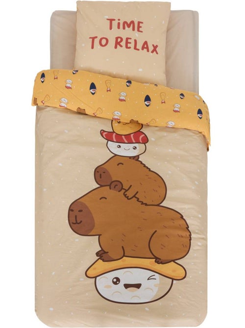 Parure de lit imprimée pour enfant CAPY - Kiabi