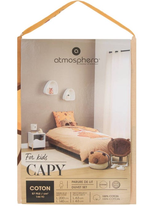 Parure de lit imprimée pour enfant CAPY - Kiabi