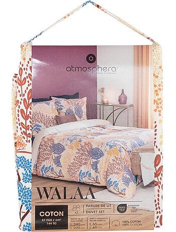 Parure de lit double en coton fenir