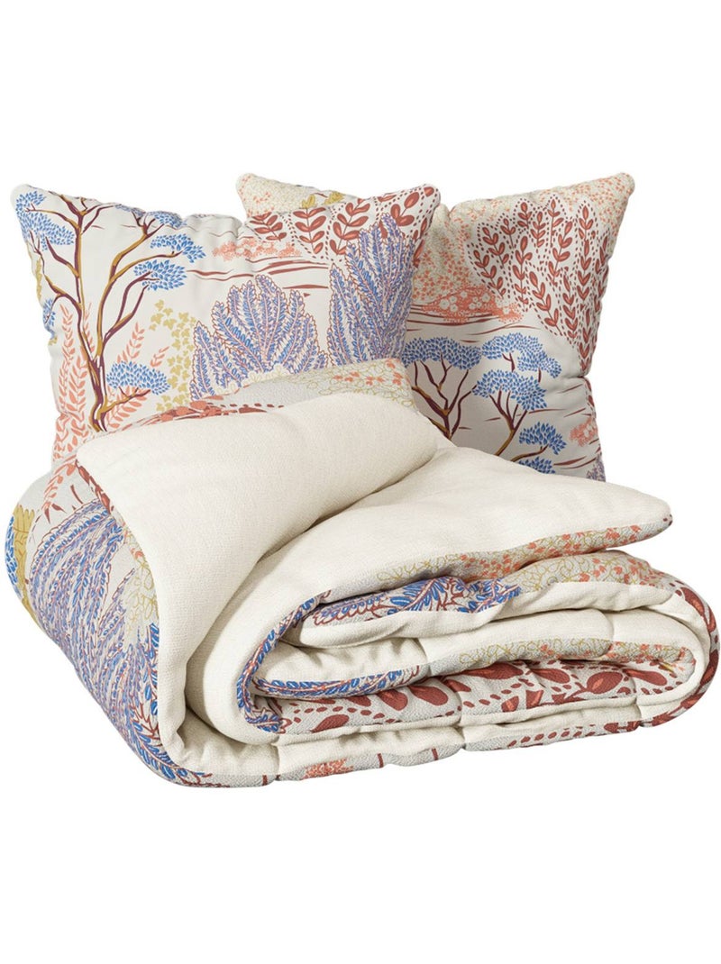 Parure de lit imprimée WALAA Beige - Kiabi