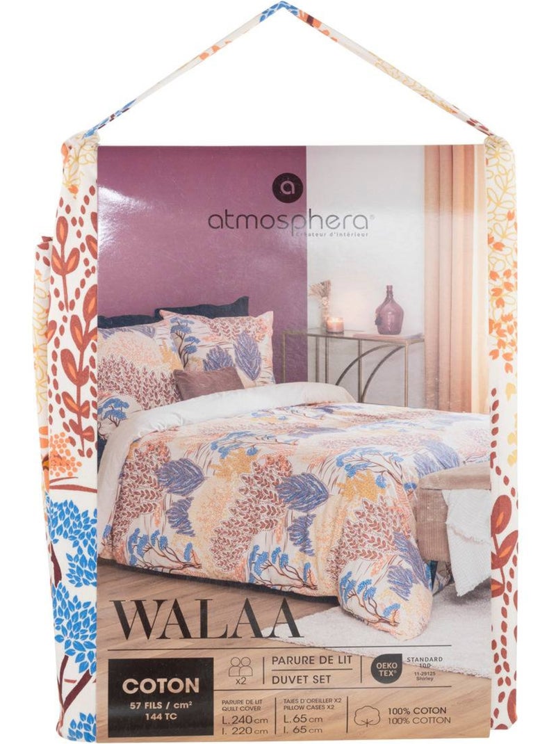 Parure de lit imprimée WALAA Beige - Kiabi