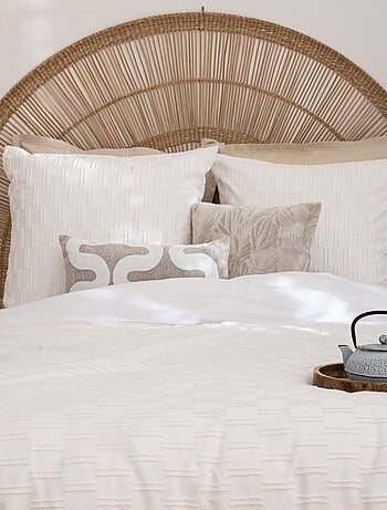 Parure de lit Jacquard lignes graphiques