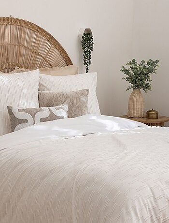 Parure de lit Jacquard lignes graphiques