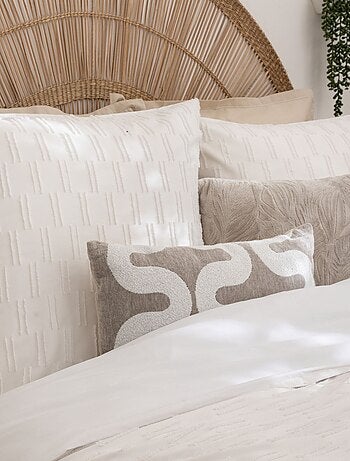 Parure de lit Jacquard motif fleur